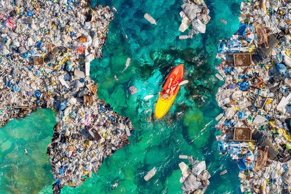 plastic waste, ocean
