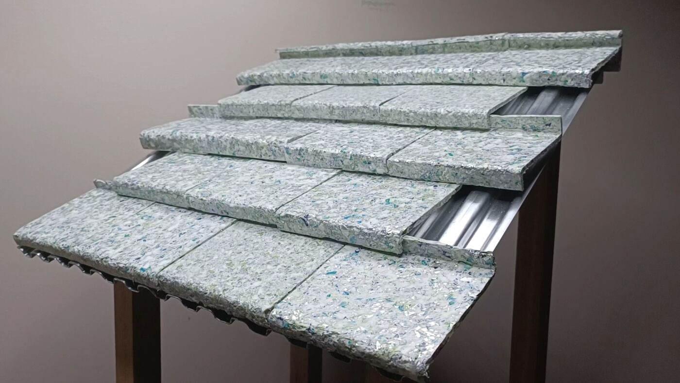 Wastly: Recyclable Roof Tiles made from Non-Recyclable Waste