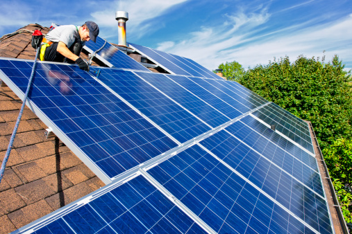 Solar Panel installation is becoming more common.