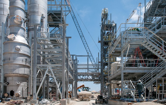 Skymine carbon capture facility in Texas, under construction.