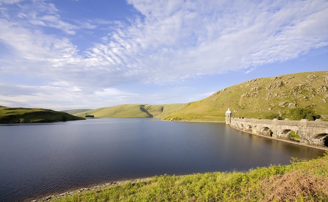 A Resevoir in the Elan Valley Cambrian Mountains, Wales UK. Drinking water in the UK was on a serious decline until action was taken in the 1980s to improve its quality.