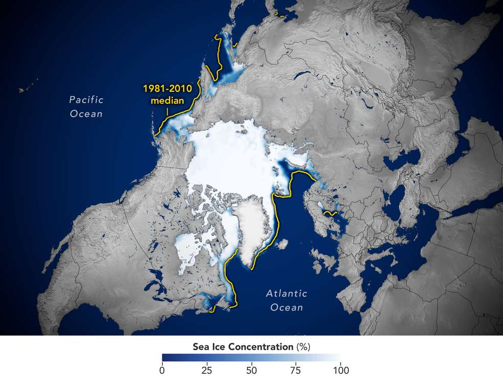 Arctic Sea Ice Appears to Have Hit its Annual Maximum Extent, NASA Says.