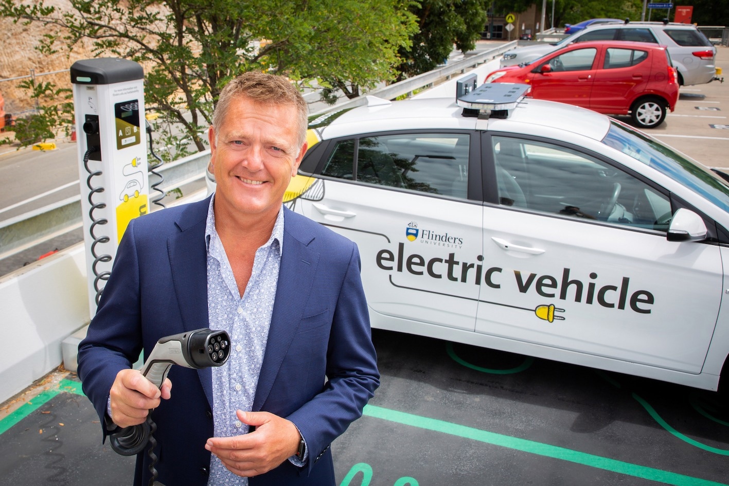 Flinders University Launches Two-way Chargers Supplying Spare EV Fleet Energy into Electricity Grid