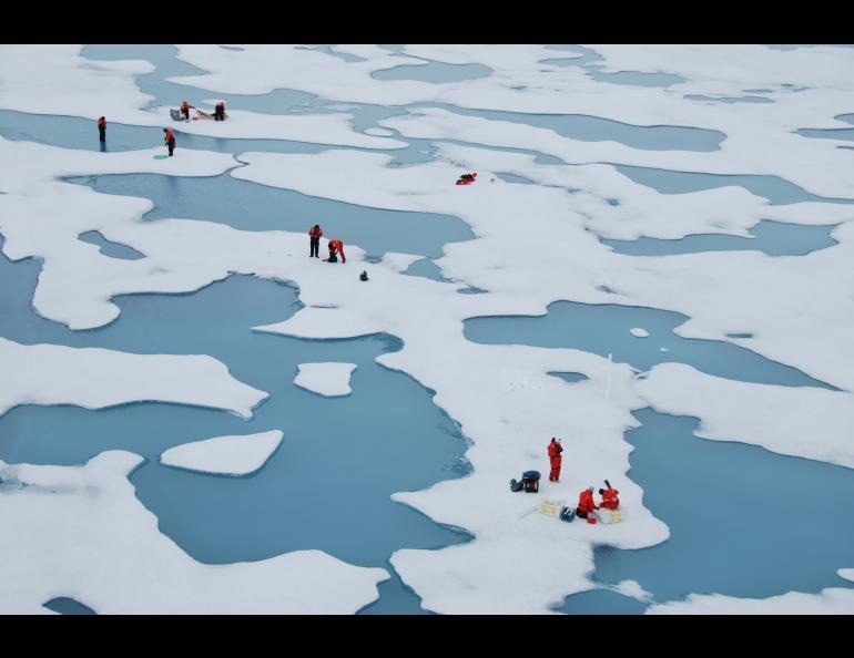 Placing Microspheres on Arctic Sea Ice Increases Global Warming