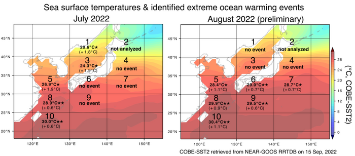 Global Warming Raises the Likelihood of Extreme Ocean Warming Near Japan.
