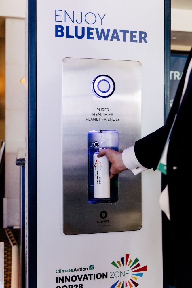 Bluewater Named Official Hydration Partner by Climate Action at COP28, Spotlighting the Way to Ditch Single-Use Plastic Bottles