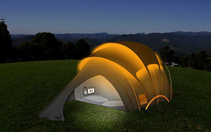 Orange Unveils Solar Powered Tent for Staying Connected While Camping in Luxury