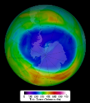 Antarctic Ozone Hole Reaches Annual Peak Size in September