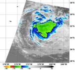 NASA's Aqua Satellite Image Shows Cloud Top Temperatures Warming in Tropical Cyclone Victor