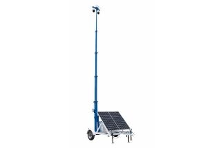 Larson Electronics Releases Solar Security Tower, 20' Tall, 7.5' Trailer, (3) Cameras, (2) 265 W Panels