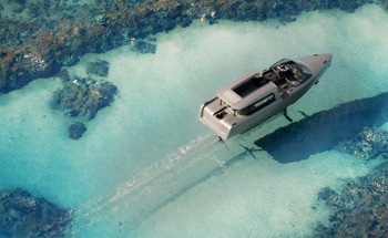 珊瑚礁死于噪音污染。这种掠海电动水翼艇可以解决这个问题